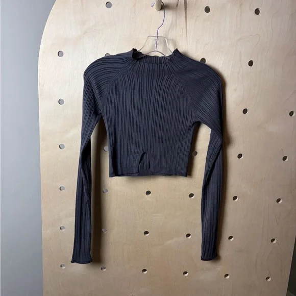 Garage Mockneck Bodycon Ribbed Sweater Women’s Size Small - Picture 2 of 6